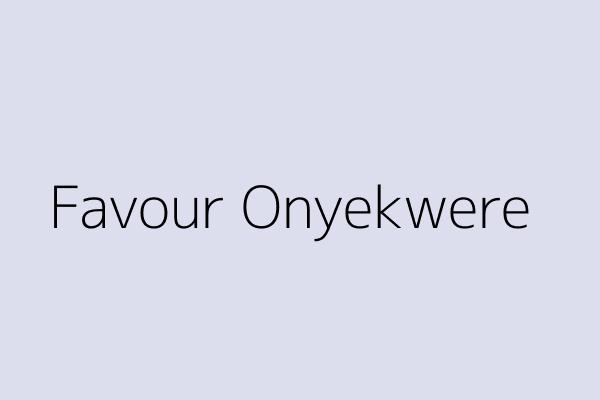 Favour Onyekwere